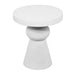 TOV Furniture Lupita White Side Table