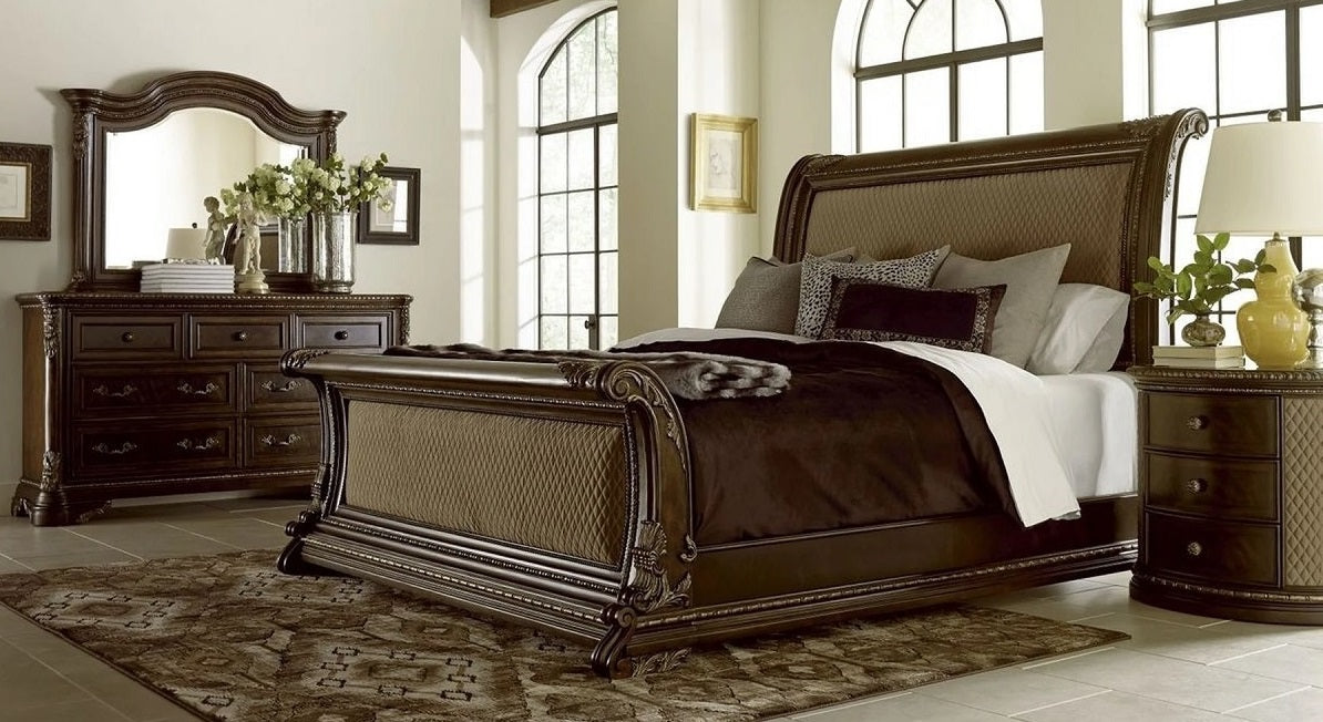 ART Furniture Gables Upholstered Sleigh Bed