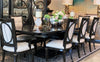 Marge Carson Samba Dining Table + 8 Chairs Floor Sample
