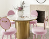 TOV Kylie Bubblegum Velvet Dining Chair