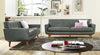 TOV Lyon Smoke Grey Loveseat