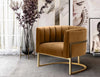 TOV Magnolia Cognac Velvet Chair