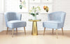 Zuo Andes Accent Chair Blue & Gold
