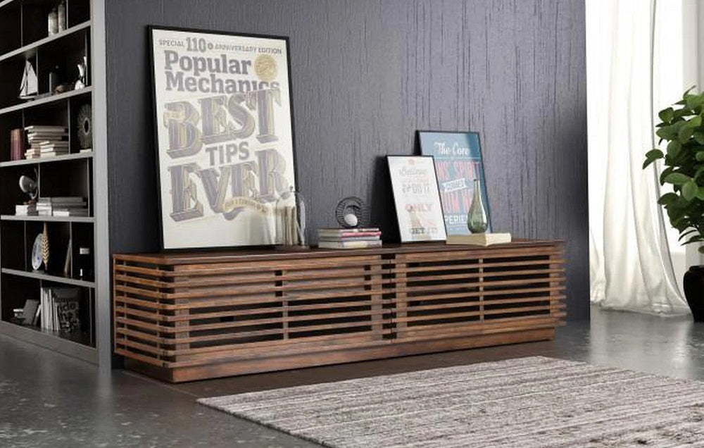 Zuo Linea TV Stand Walnut