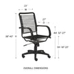 Euro Style Bungie High Back Office Chair
