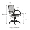 Euro Style Bungie High Back Office Chair