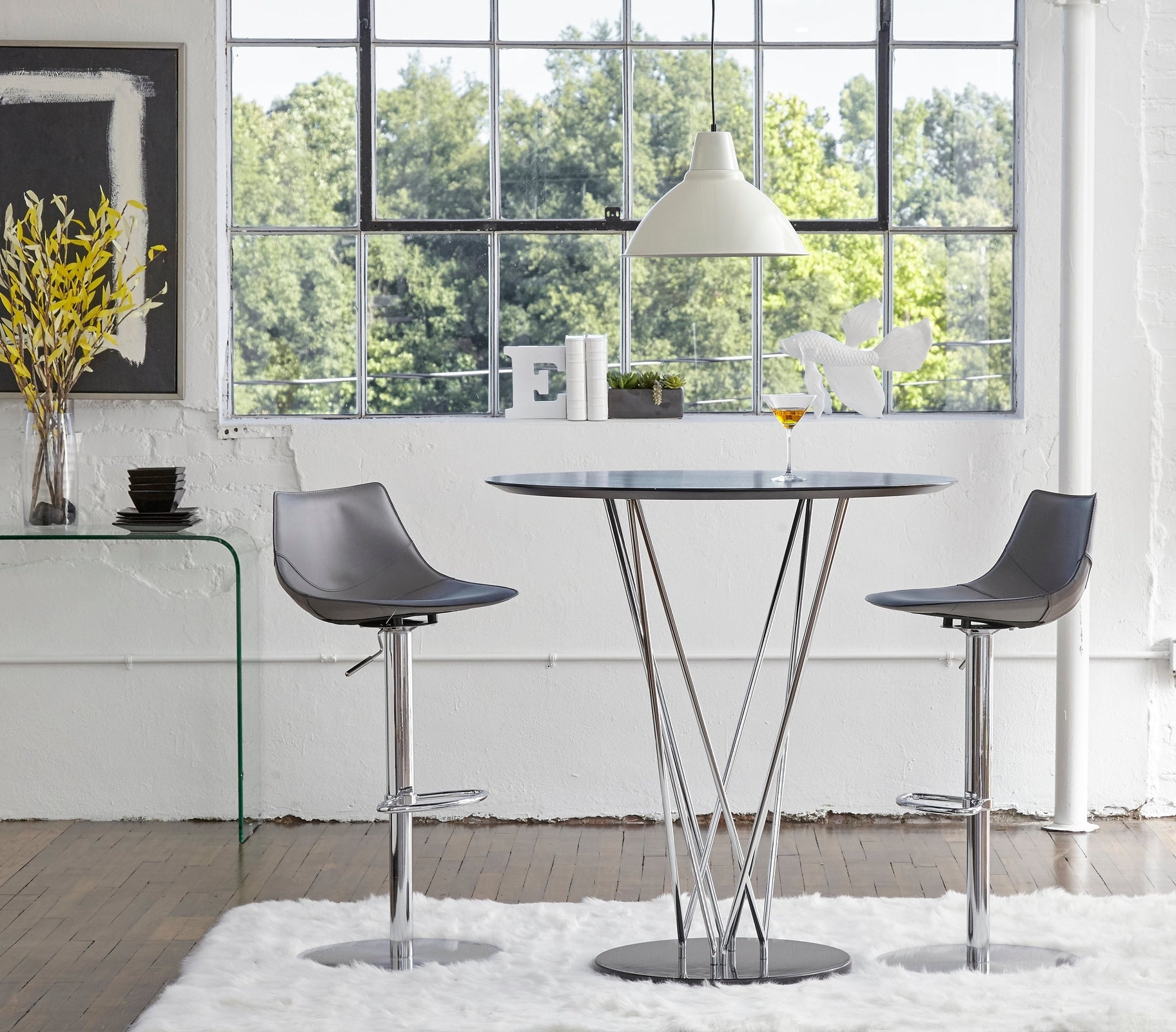 Euro Style Rudy Adjustable Stool