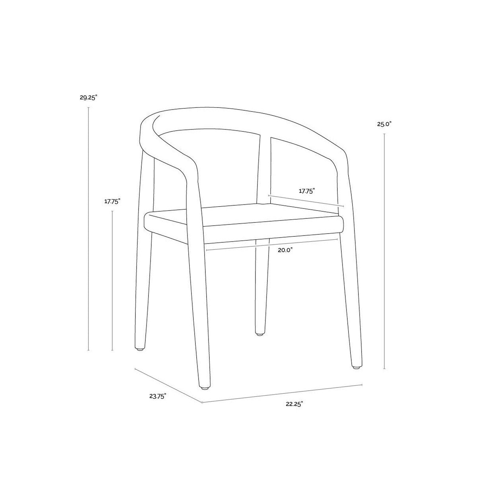 Sunpan Cayman Dining Armchair