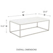 Euro Style Teresa Rectangular Coffee Table