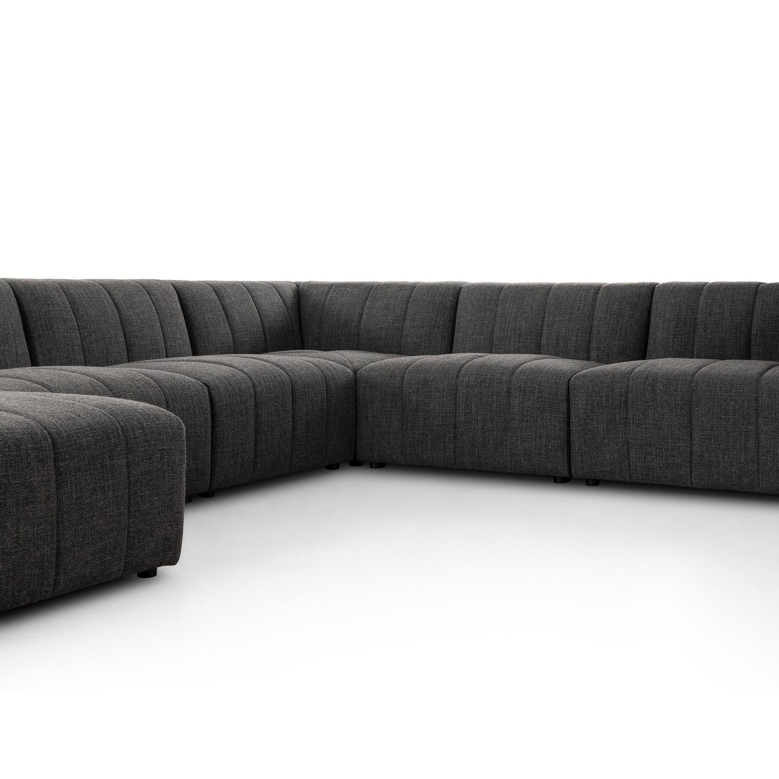 Four Hands Langham Channeled 6-Piece Sectional