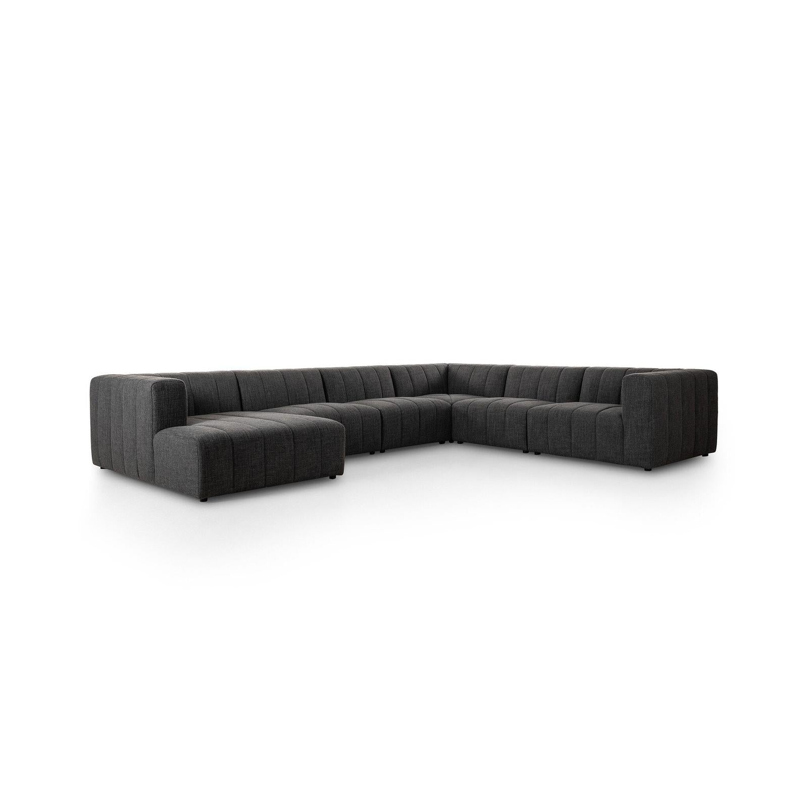 Four Hands Langham Channeled 6-Piece Sectional