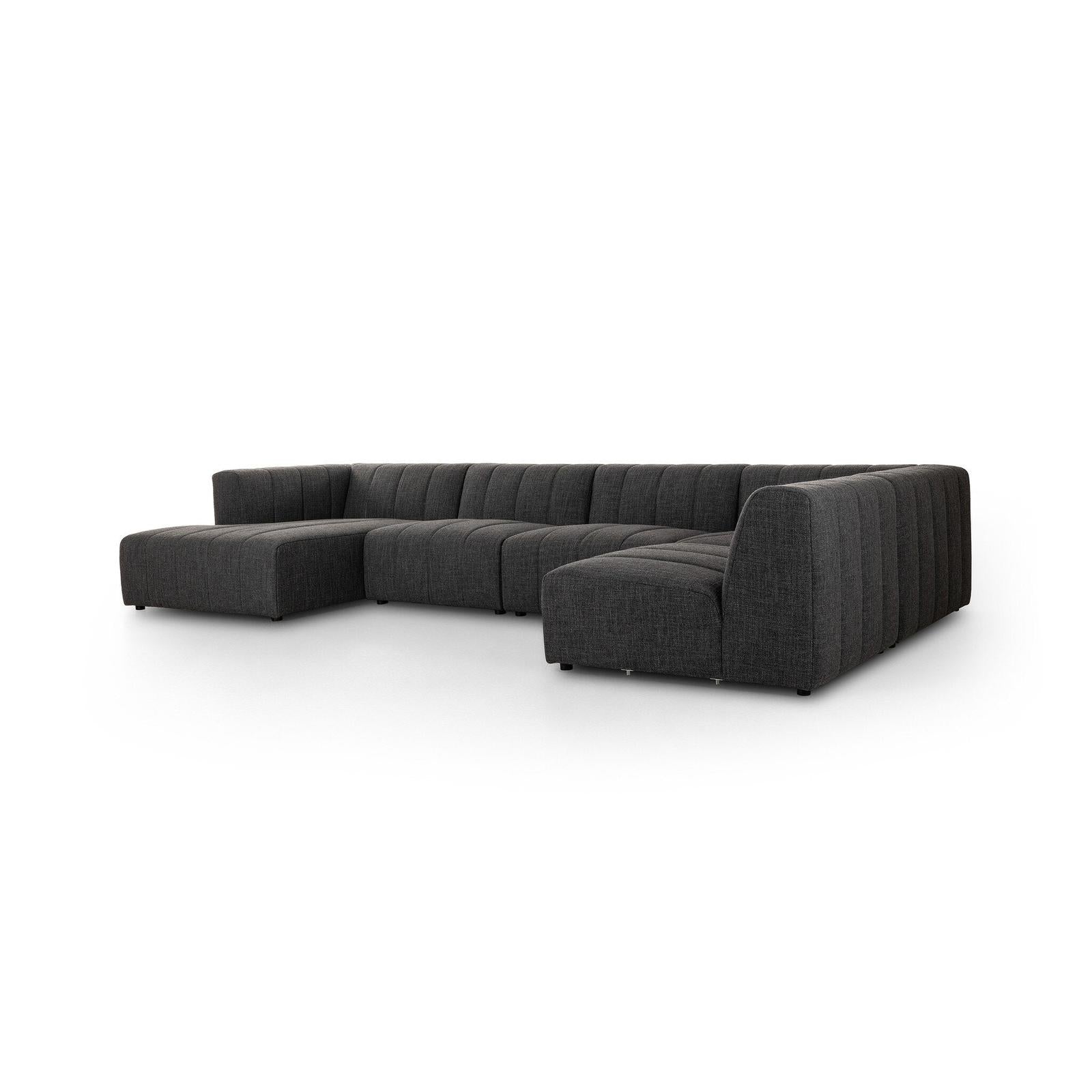 Four Hands Langham Channeled 5-Piece Sectional