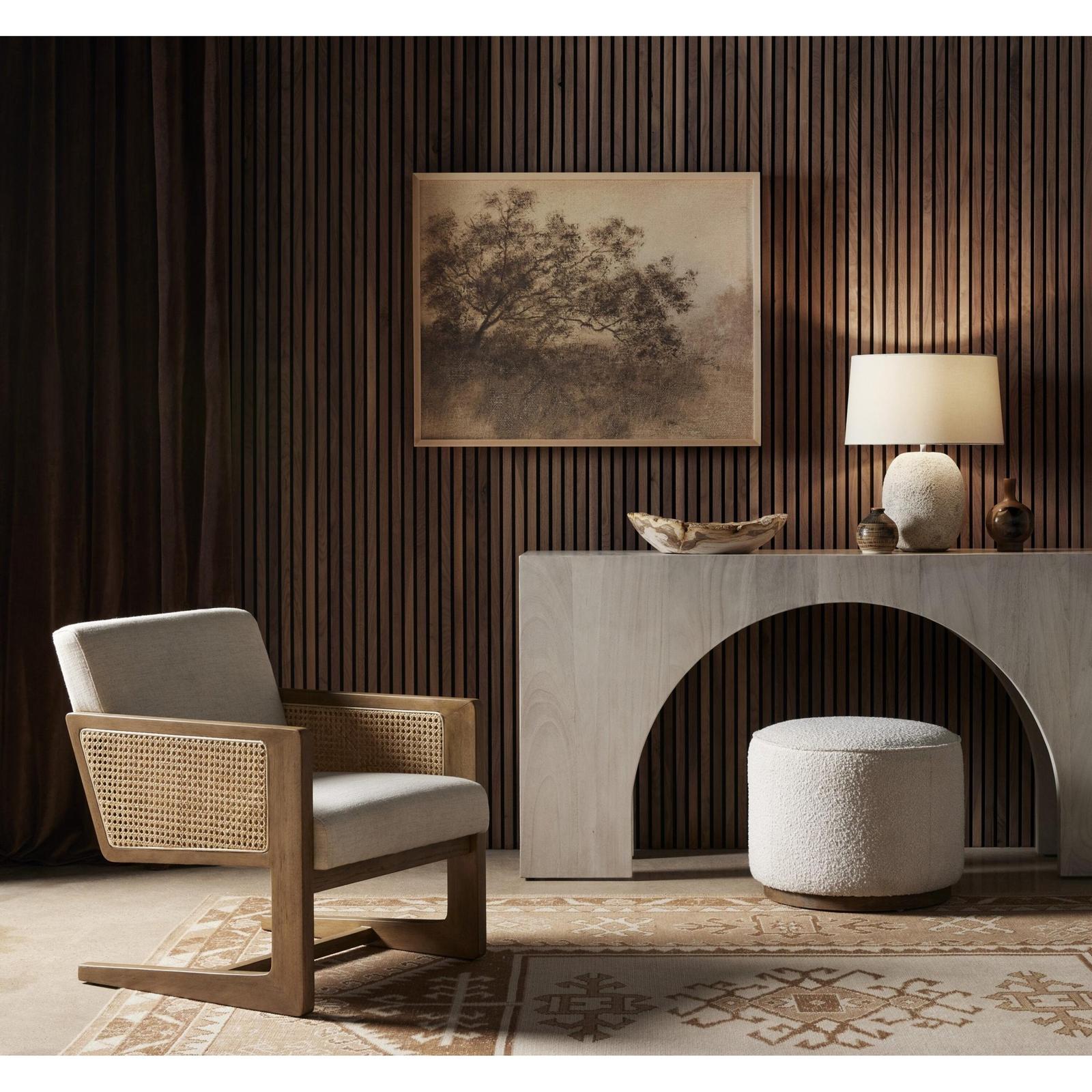 Four Hands Sinclair Round Ottoman