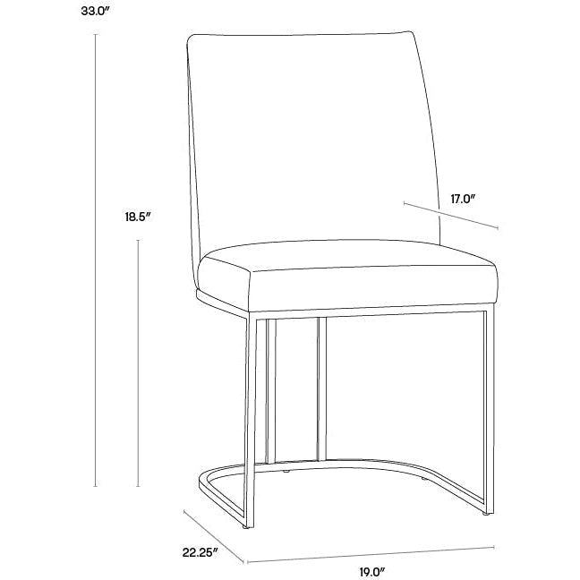 Sunpan Rayla Dining Side Chair - Set of 2