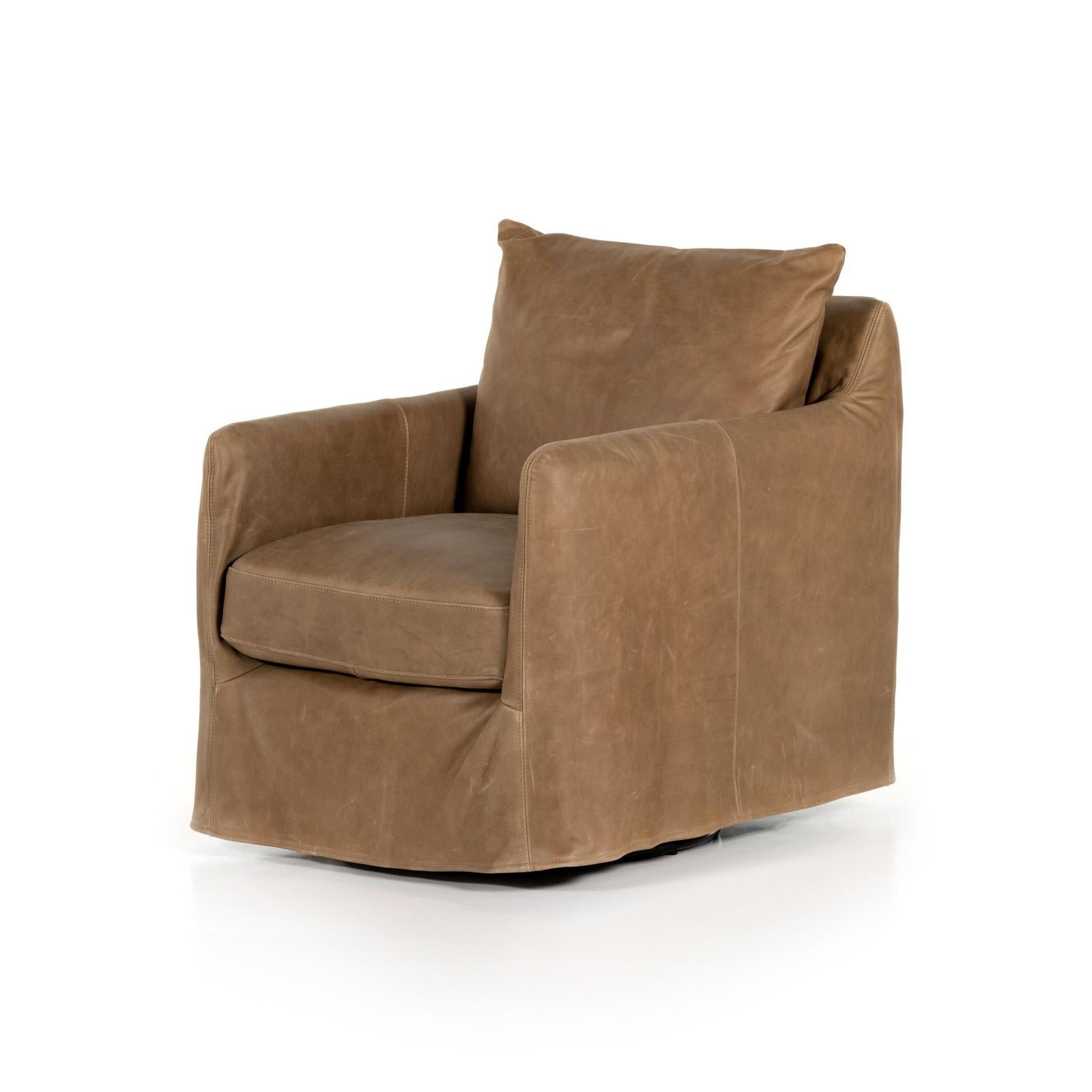 Four Hands Banks Swivel Chair