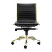 Euro Style Dirk Low Back Office Chair without Armrests