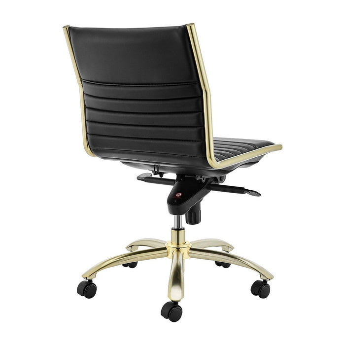 Euro Style Dirk Low Back Office Chair without Armrests