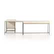 Four Hands Trey L-Shaped Desk System With Filing Cabinet