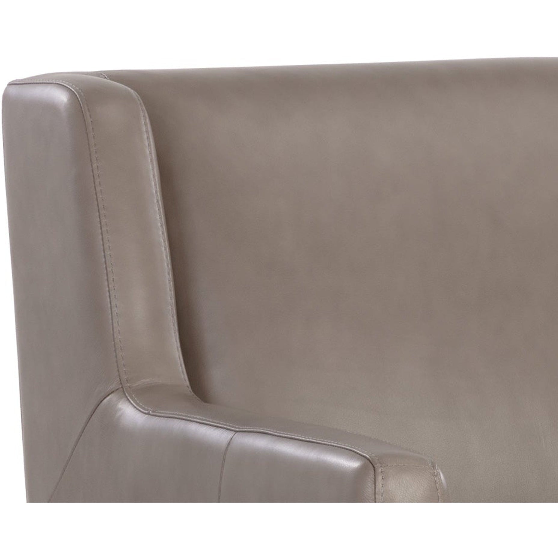 Sunpan Talula Lounge Chair - Alpine Grey Leather