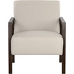 Sunpan Neymar Lounge Chair - Linea Light Grey Leather