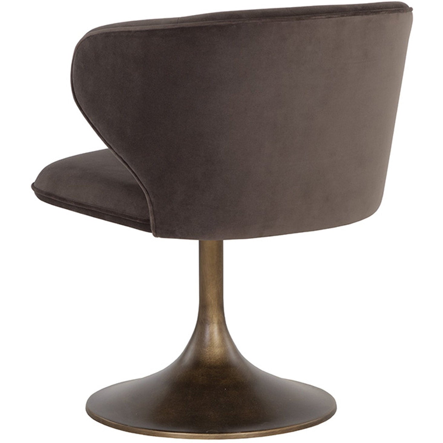 Sunpan Simone Swivel Dining Chair - Meg Ash