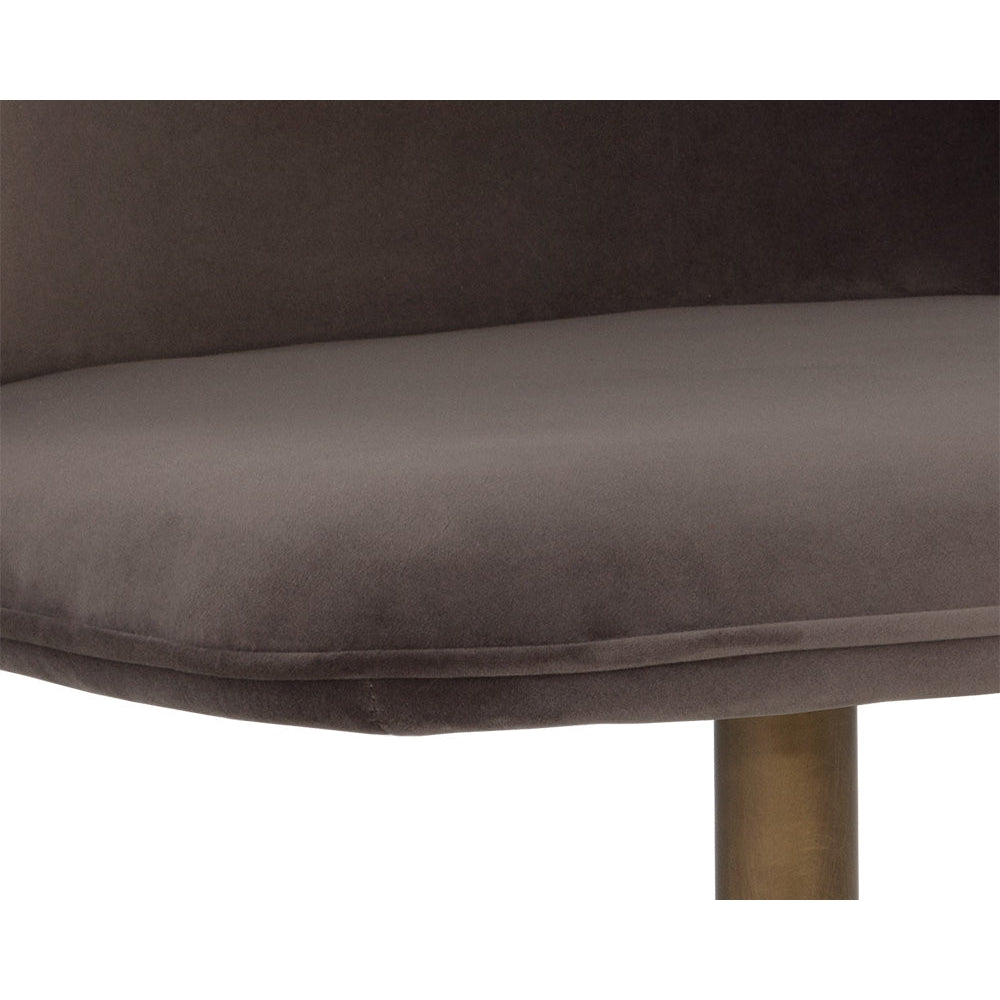 Sunpan Simone Swivel Dining Chair - Meg Ash