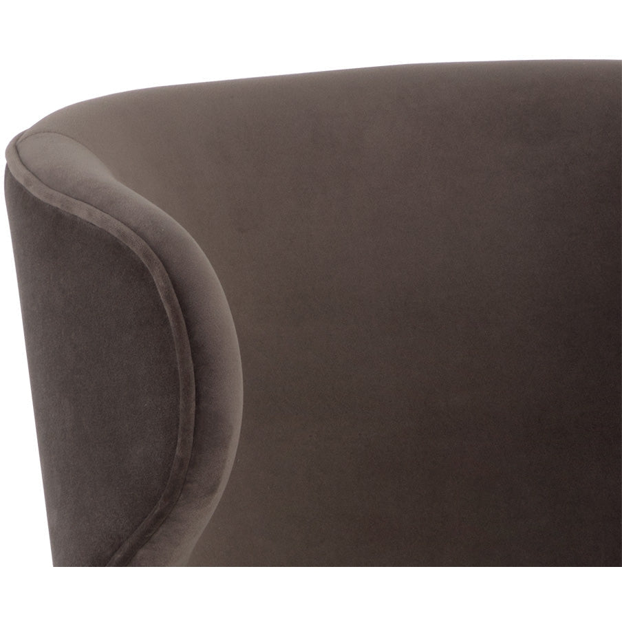 Sunpan Simone Swivel Dining Chair - Meg Ash