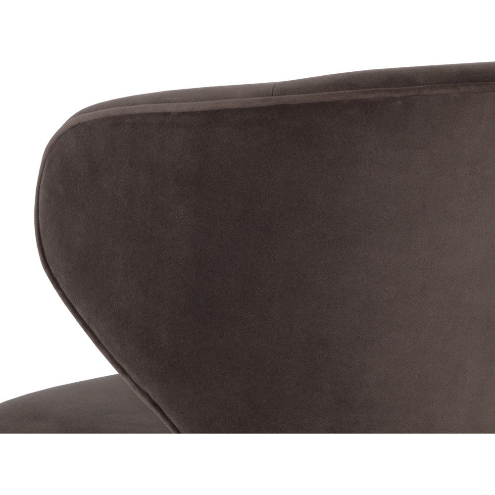 Sunpan Simone Swivel Dining Chair - Meg Ash