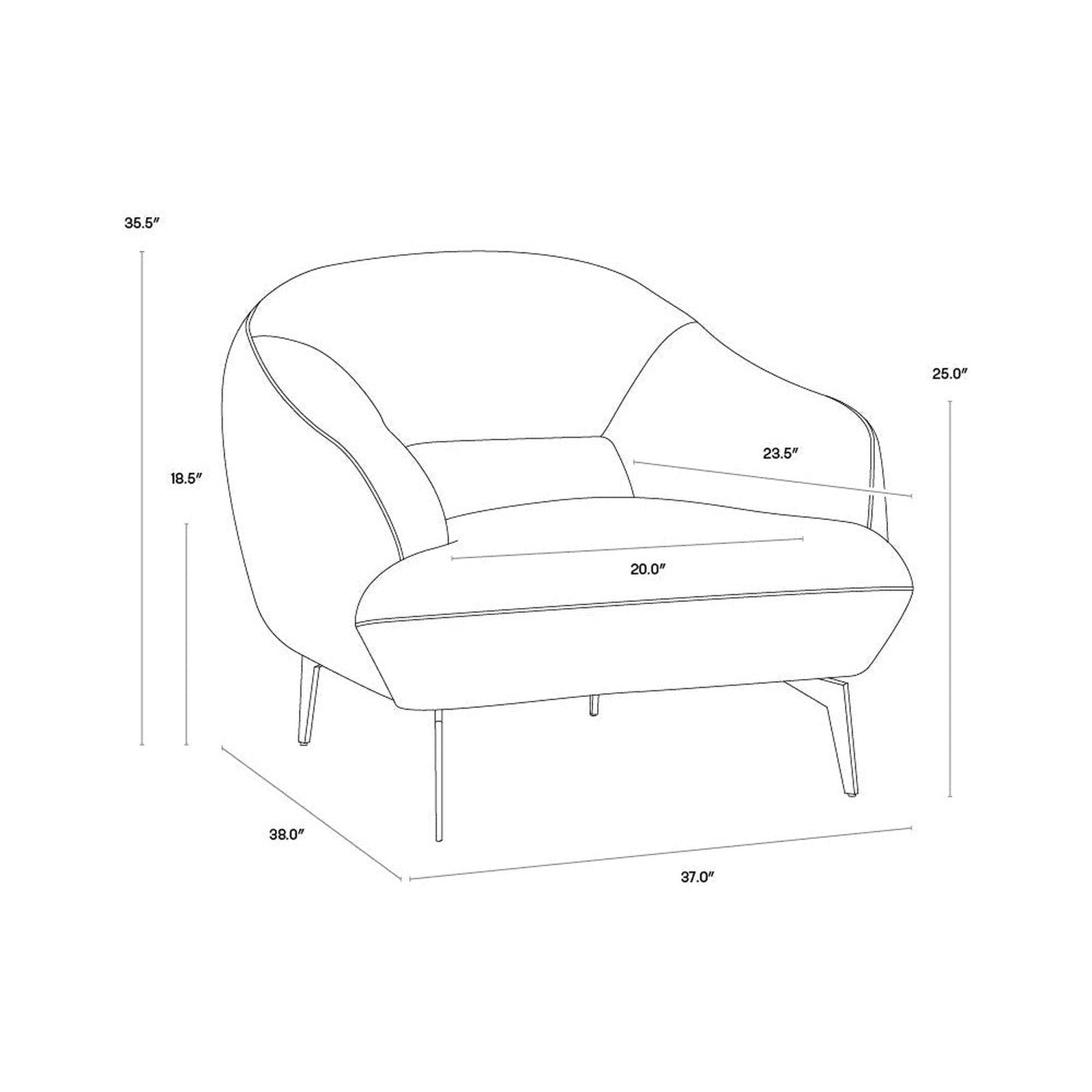Sunpan Armani Armchair