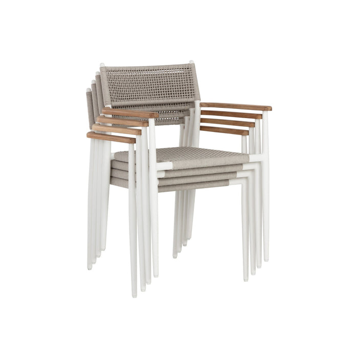 Sunpan Kona Stackable Dining Armchair - Set of 2