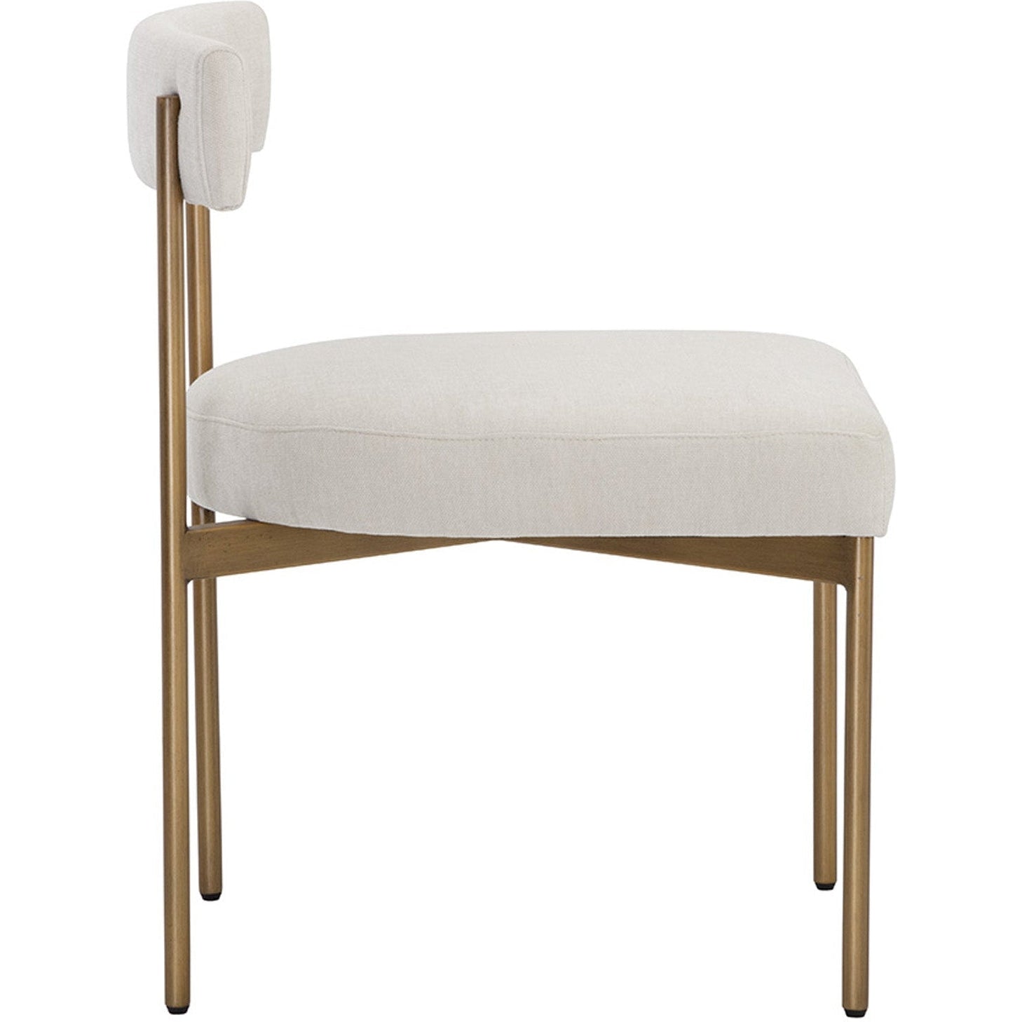 Sunpan Seneca Dining Chair - Antique Brass - Set of 2