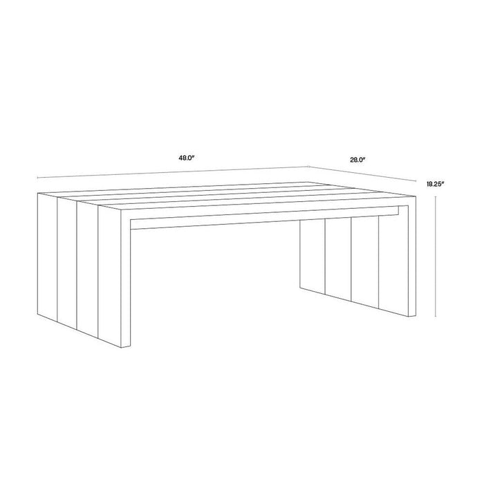 Sunpan Viga Coffee Table