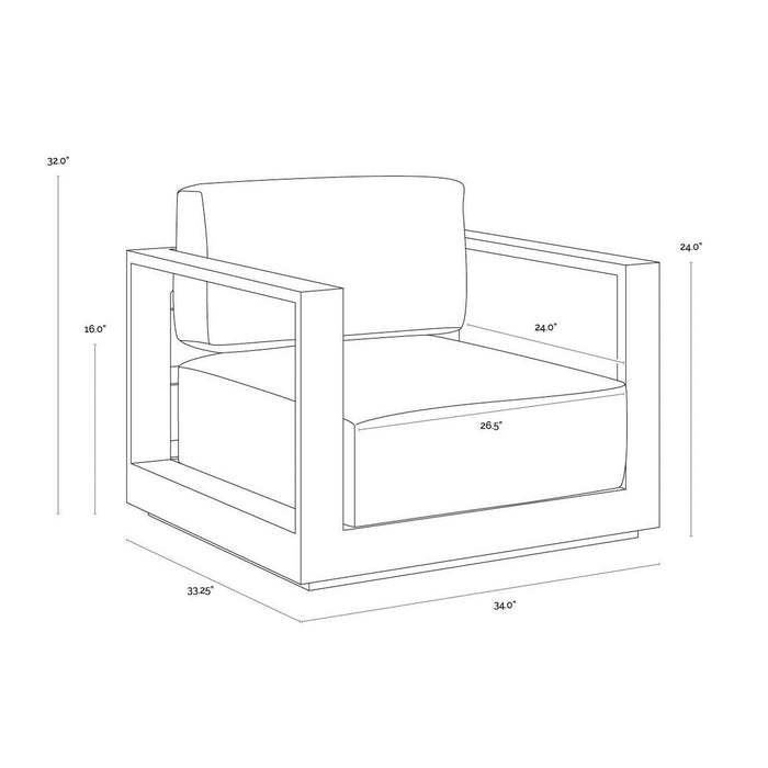 Sunpan Tavira Armchair