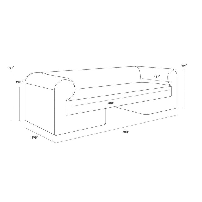 Sunpan Ionic Sofa