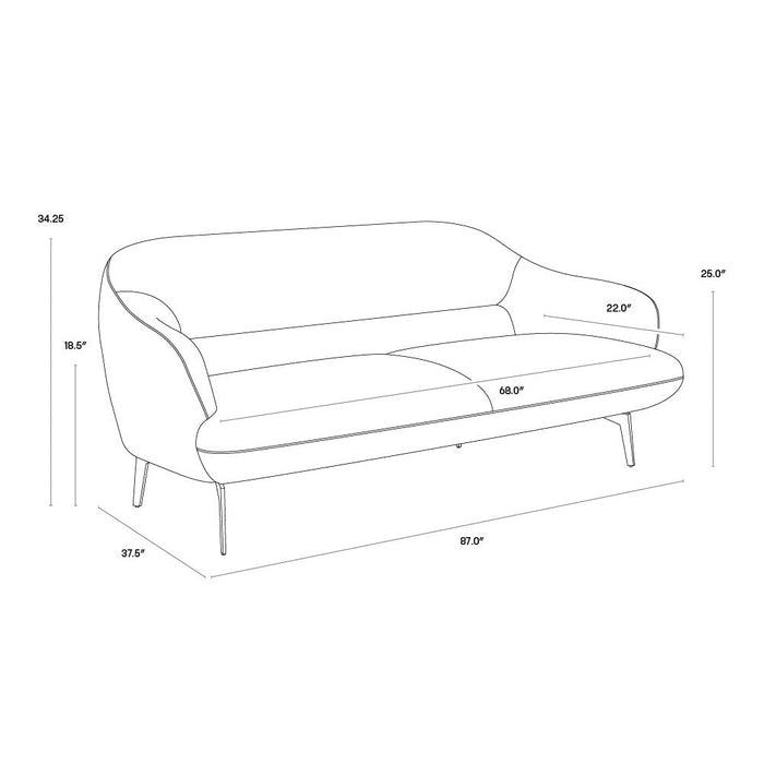 Sunpan Armani Sofa