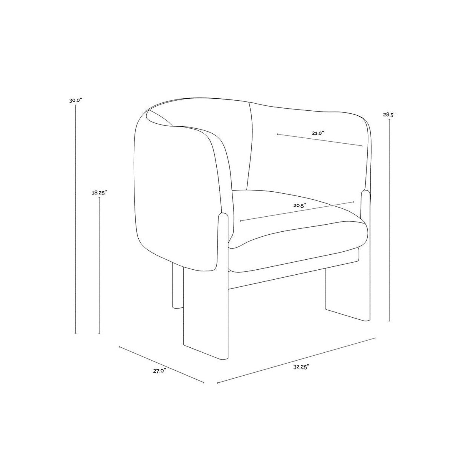 Sunpan Trine Lounge Chair
