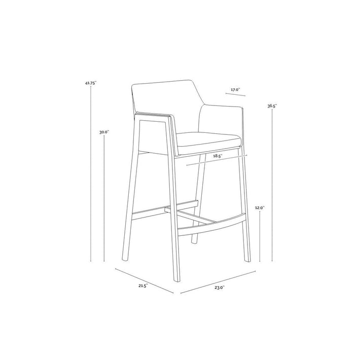 Sunpan Bernadette Barstool