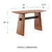 Euro Style Folke 55" Desk