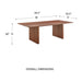 Euro Style Caden 95" Rectangle Table