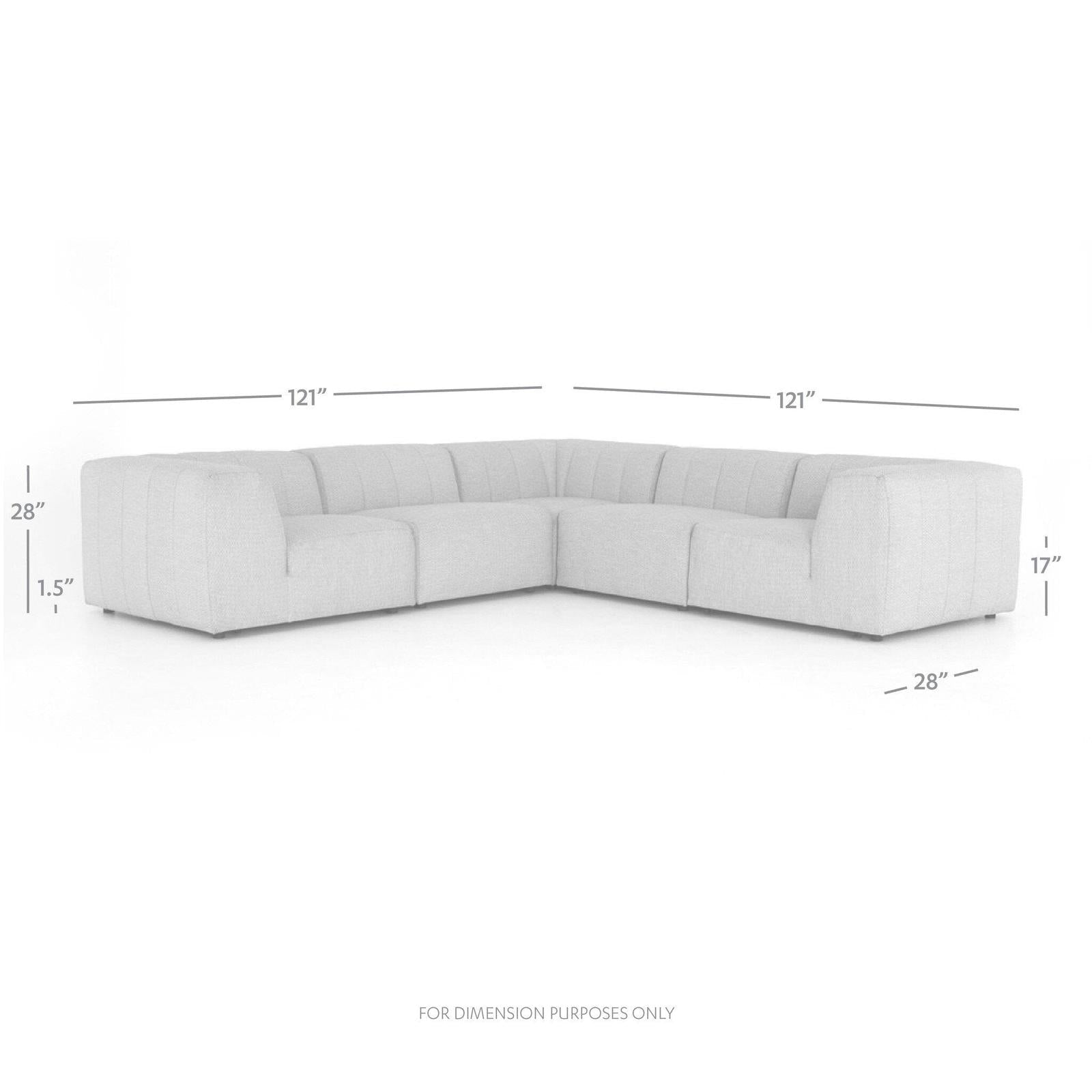 Gwen Outdoor 5 PC Sectional