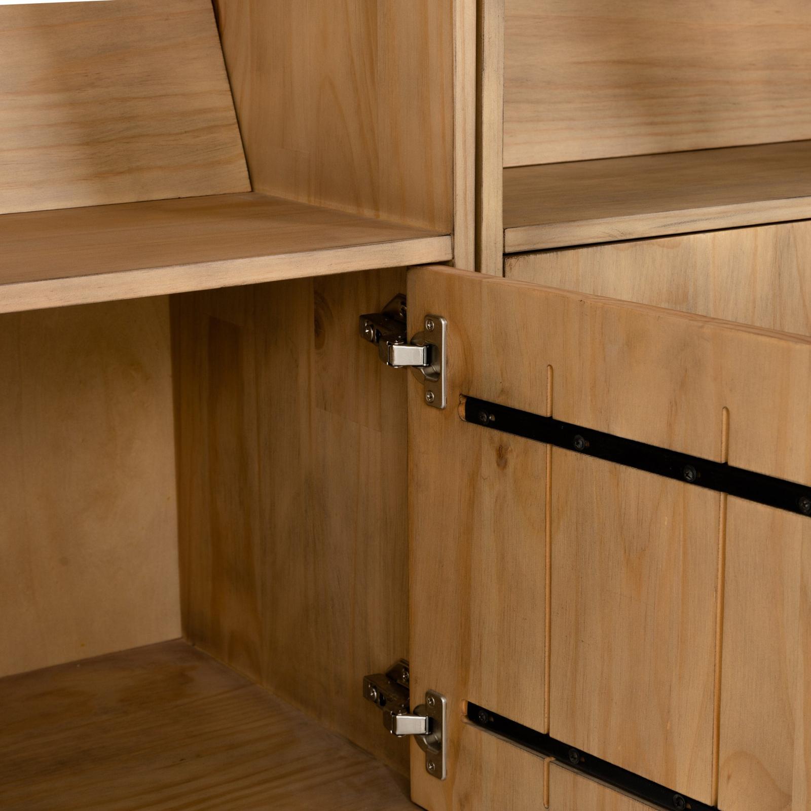 Four Hands Bane Triple Bookshelf with Ladder