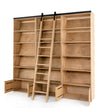 Four Hands Bane Triple Bookshelf with Ladder