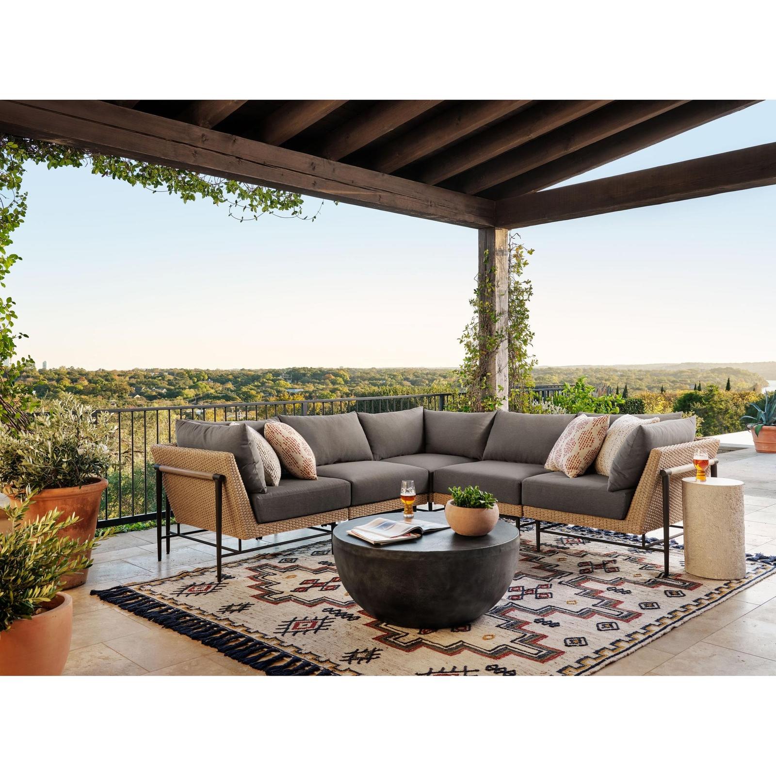 Otero Outdoor Round End Table