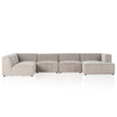 Four Hands Langham Channeled 5-Piece Sectional