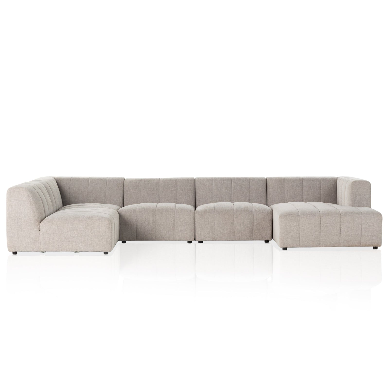 Four Hands Langham Channeled 5-Piece Sectional