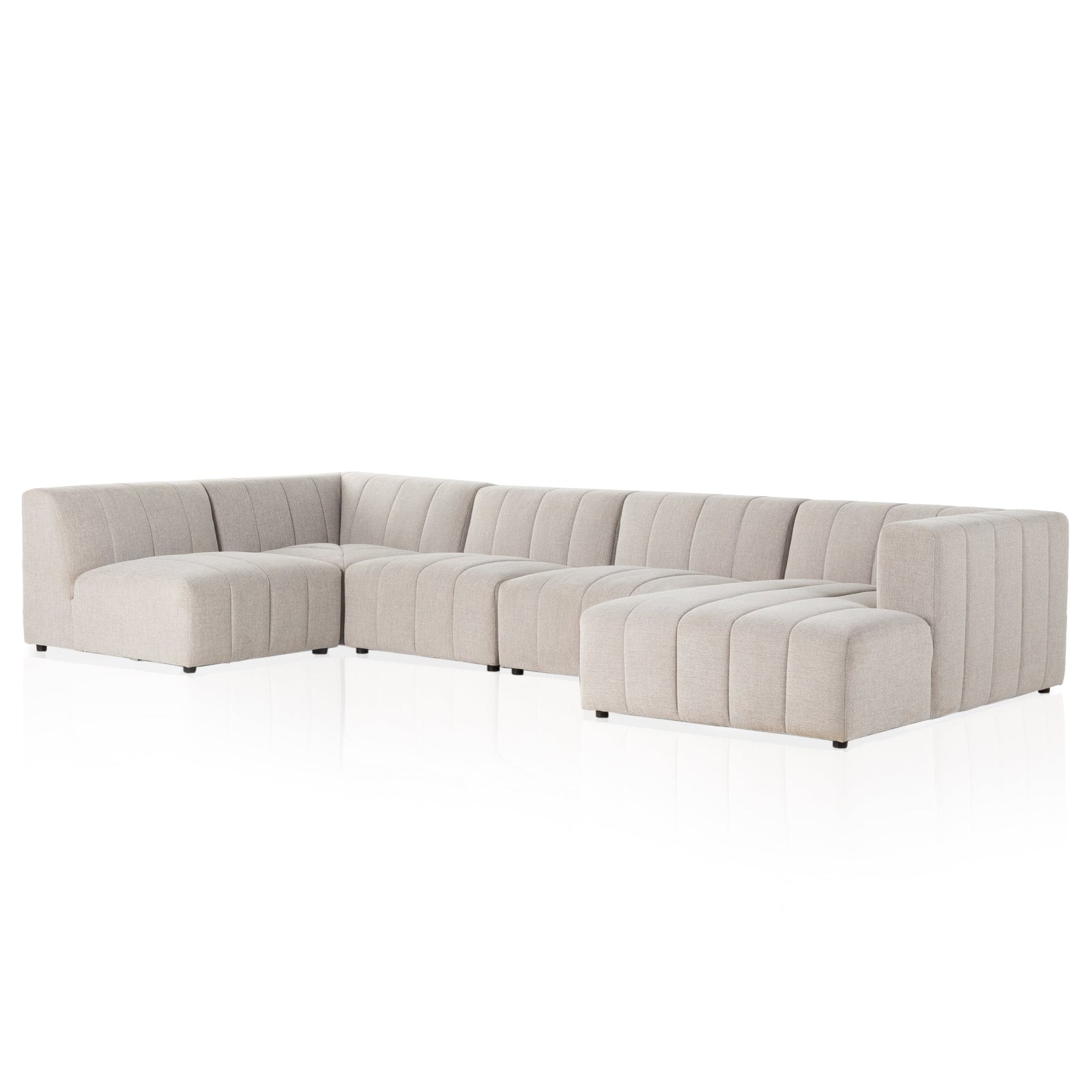 Four Hands Langham Channeled 5-Piece Sectional