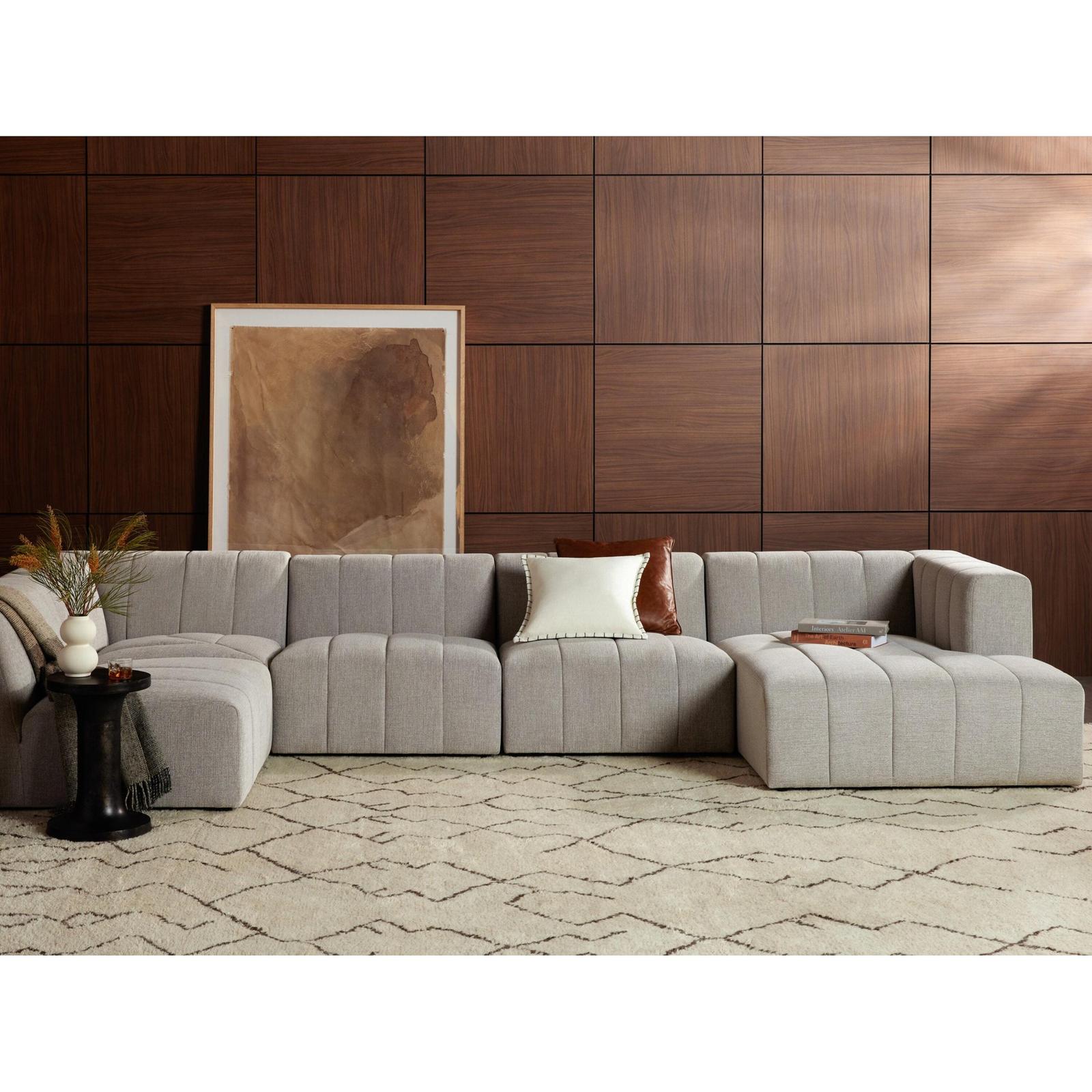 Four Hands Langham Channeled 5-Piece Sectional