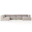 Four Hands Langham Channeled 5-Piece Sectional