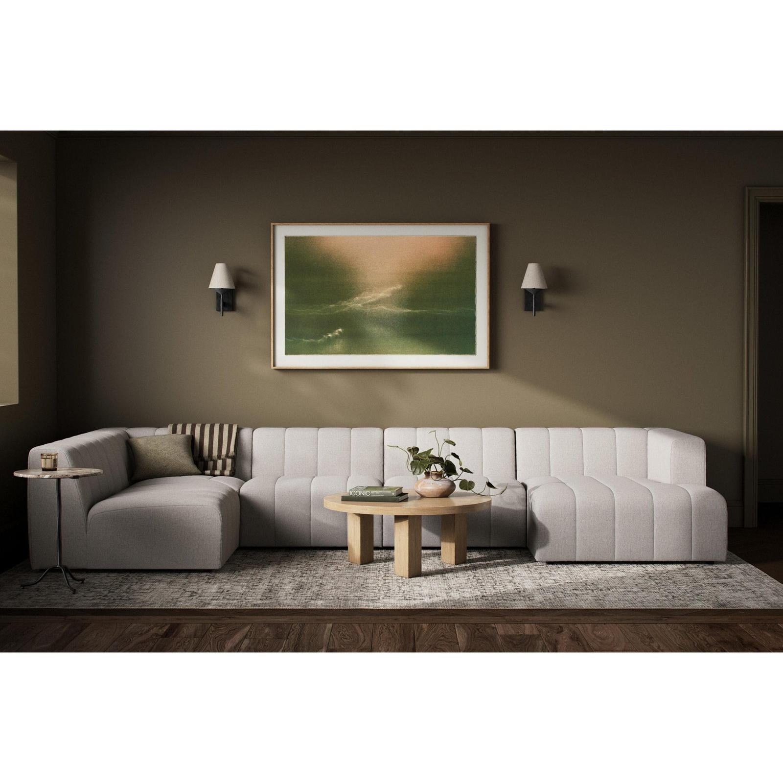 Four Hands Langham Channeled 5-Piece Sectional