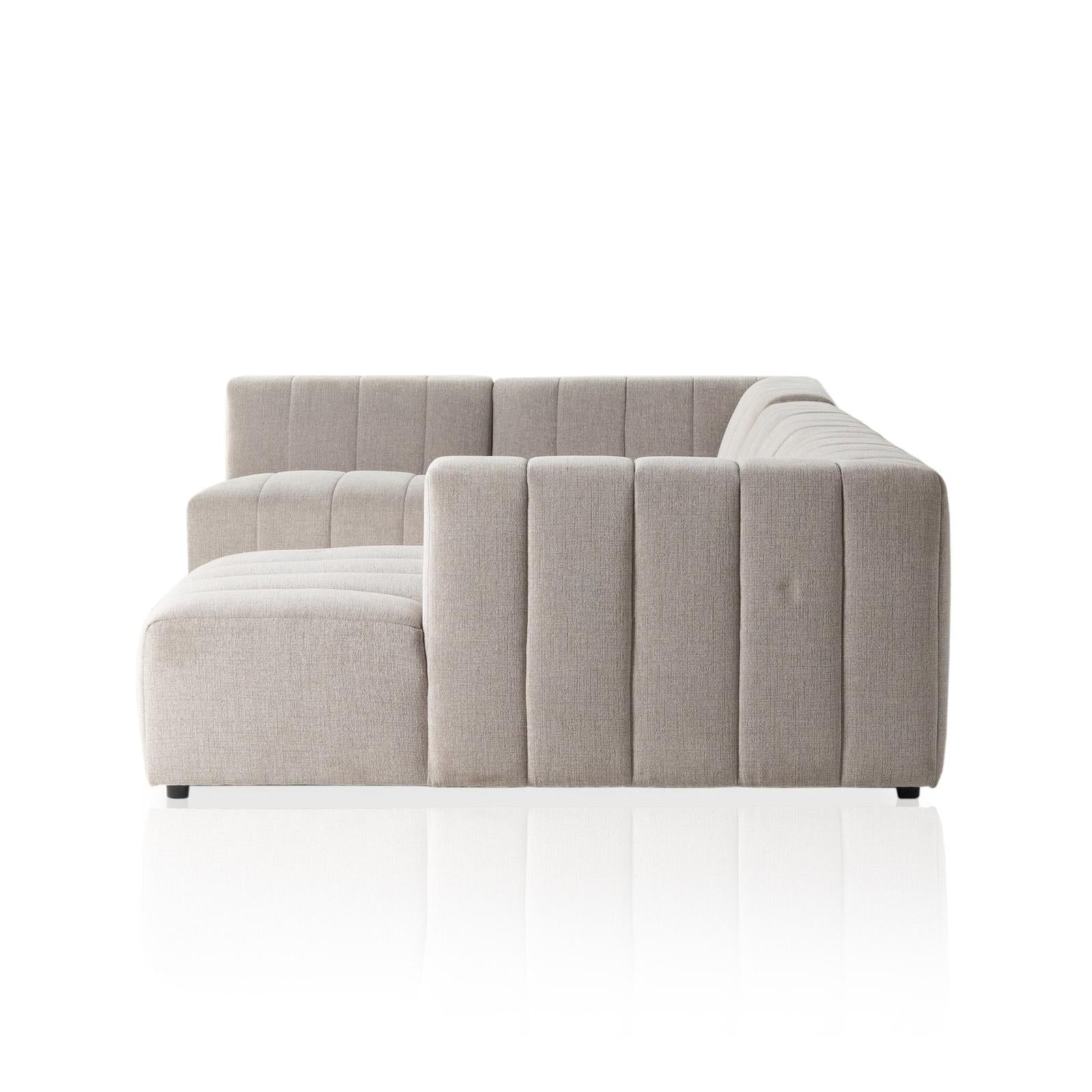 Four Hands Langham Channeled 5-Piece Sectional